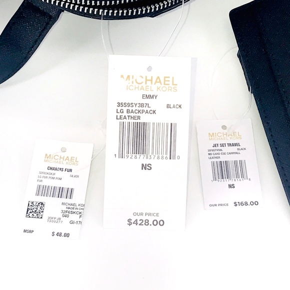 3PCS Michael Kors Emmy Floral Backpack Wallet Set - Picture 8 of 8